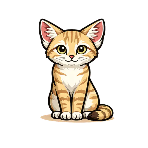 Sand Cat color: #D4A574 Sand Cat — Egypt national animal · ToonTone Guess