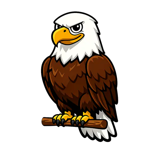 Bald Eagle color: #5C3A1E Bald Eagle — United States national animal · ToonTone Guess