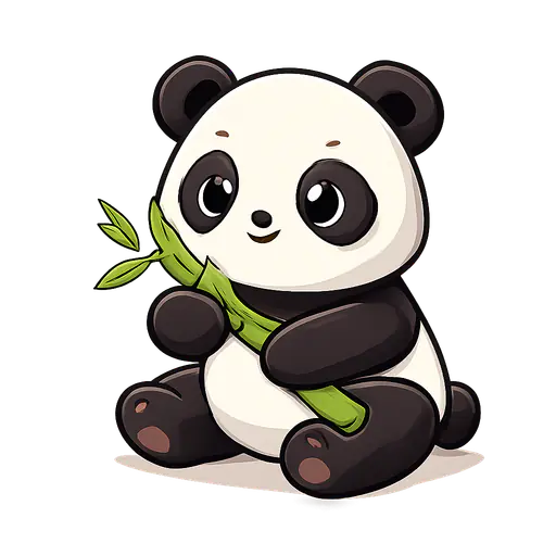Giant Panda color: #1A1A1A Giant Panda — China national animal · ToonTone Guess