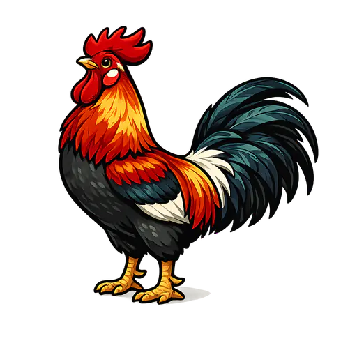 Gallic Rooster color: #C1272D Gallic Rooster — France national animal · ToonTone Guess