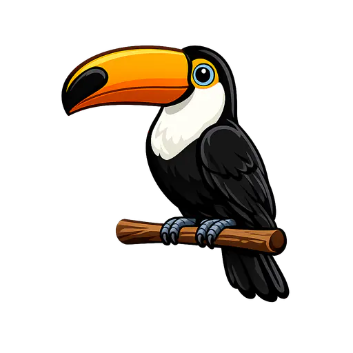 Toco Toucan color: #FF8C1A Toco Toucan — Brazil national animal · ToonTone Guess