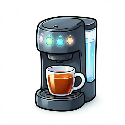 Coffee Maker color: #37474F Coffee Maker — ToonTone appliance color game