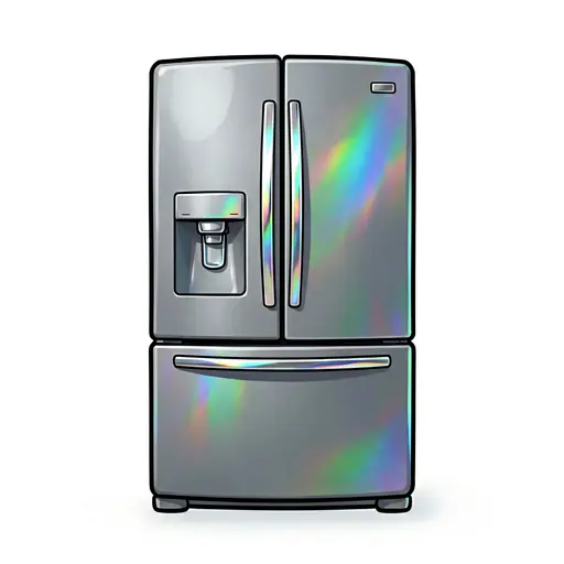 Refrigerator color: #B0BEC5 Refrigerator — ToonTone appliance color game