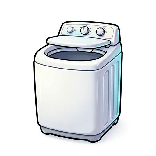 Washing Machine color: #F5F5F5 Washing Machine — ToonTone appliance color game