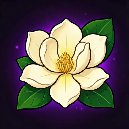 Magnolia — Mississippi & Louisiana state flower Magnolia — ToonTone flower color game