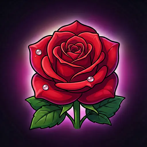 Rose — US national flower (1986) Rose — ToonTone flower color game