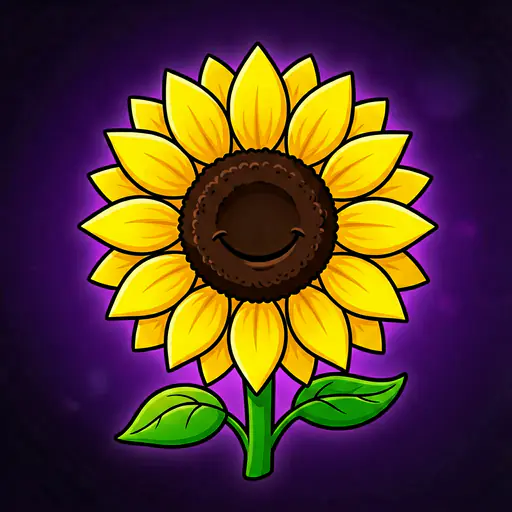 Sunflower — Kansas & North Dakota state flower Sunflower — ToonTone flower color game