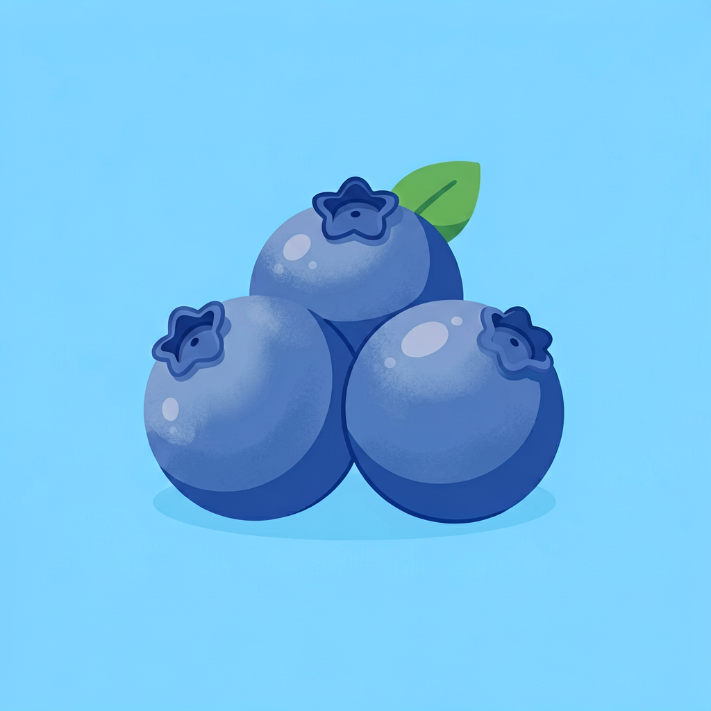 Blueberry color: #507ABE Blueberry — ToonTone fruit color game