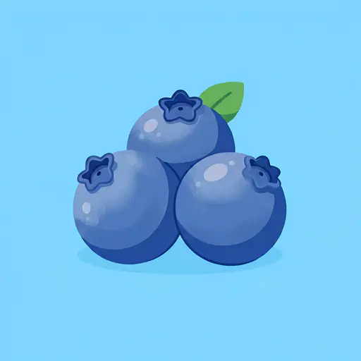 Blueberry color: #507ABE Blueberry — ToonTone fruit color game