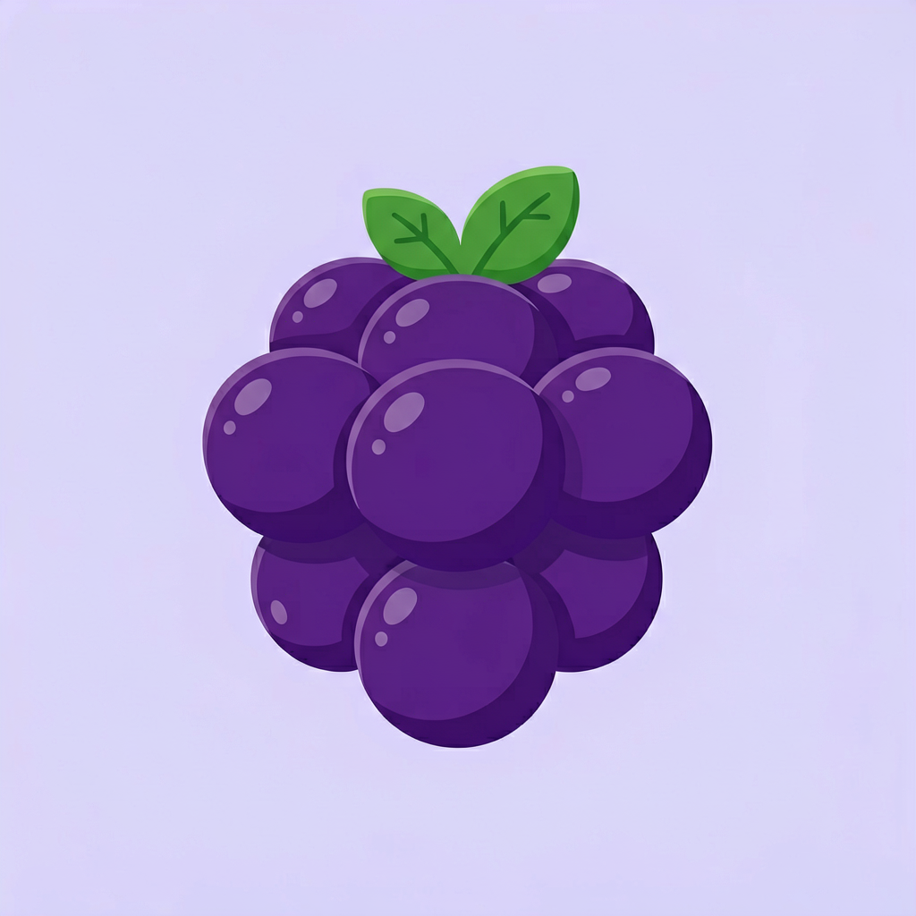 Grape — Mediterranean Grape — ToonTone fruit color game