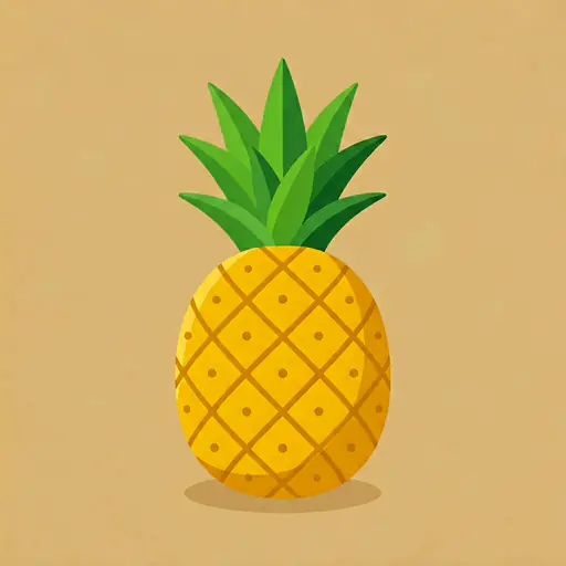 Pineapple color: #F4BA00 Pineapple — ToonTone fruit color game