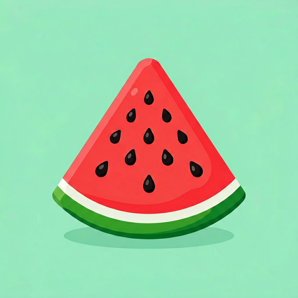 Watermelon color: #F64341 Watermelon — ToonTone fruit color game